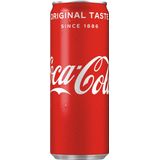 Coca-Cola frisdrank, sleek blik van 25 cl, pak van 24 stuks
