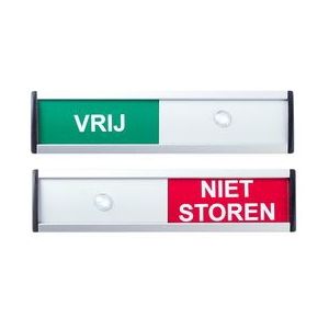 Infobord vrij/niet storen 125x30mm