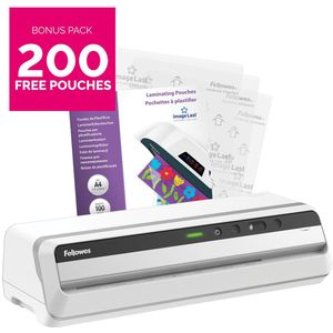 Fellowes lamineermachine Jupiter voor ft A3 + Bonus Pack van 200 lamineerhoezen (A4, 80 micron)