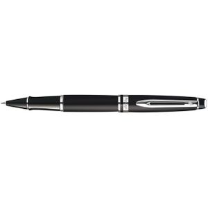 Rollerpen Waterman Expert black lacquer CT fijn