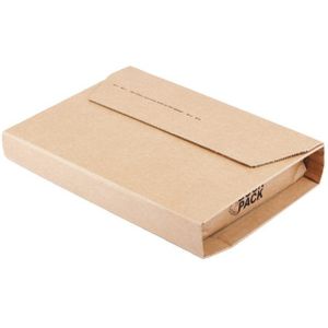 Wikkelverpakking CleverPack ringb +zelfkl strip bruin 10stuk