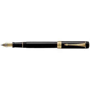 Vulpen Parker Duofold Classic black 18k GT fijn