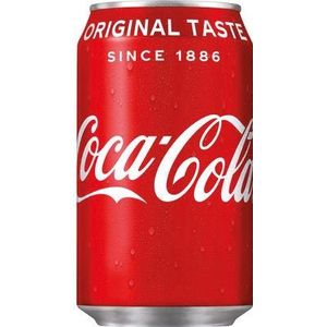 Coca-Cola frisdrank, fat blik van 33 cl, pak van 24 stuks