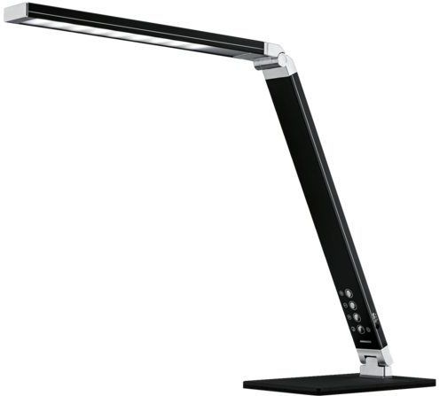 Bureaulamp - Zwart - LED - Dimbaar - Ingebouwde Draadloze Oplader