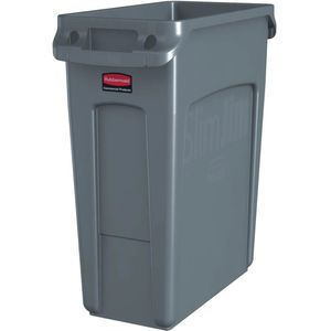 Rubbermaid afvalcontainer Slim Jim, 60 liter, grijs