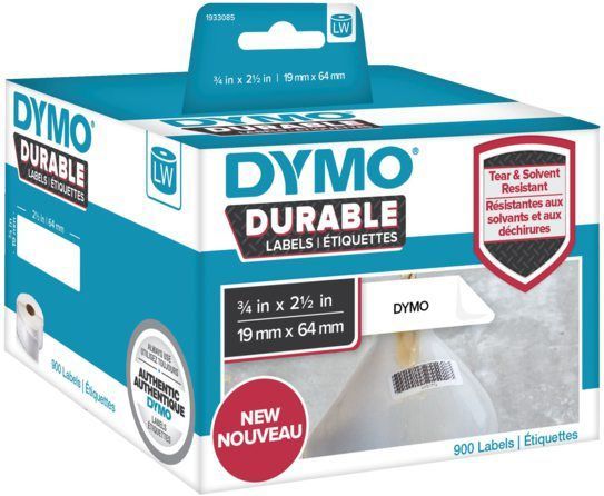 Etiket Dymo 1933085 labelwriter 19x64mm 900 stuks