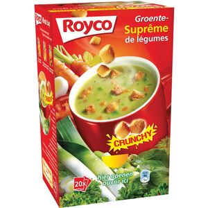 Royco Minute Soup groentensuprême met croutons, pak van 20 zakjes
