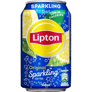 Lipton Ice Tea Sparkling, blik van 33 cl, pak van 24 stuks