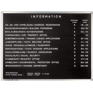 Letterbord Legamaster Premium 30x40cm rubberprofiel