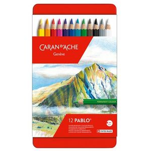 Kleurpotloden Caran d'Ache Pablo assorti blik ÃÂ  12stuks