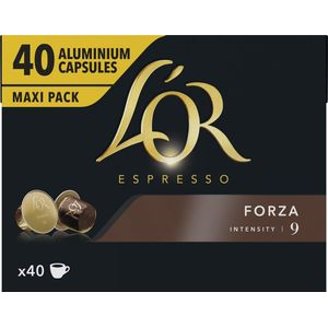 Douwe Egberts koffiecapsules L'Or Intensity 9, Forza, pak van 40 capsules