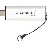 Q-CONNECT - USB-C Stick - Zilver - 32 GB - 3.2 Gen1