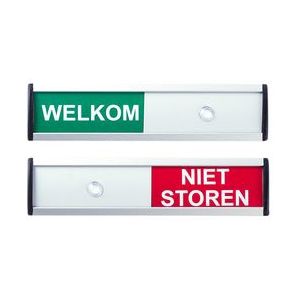 Infobord welkom/niet storen 125x30mm