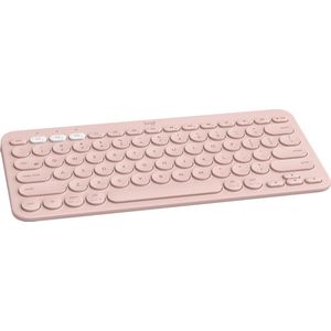 Logitech draadloos toetsenbord K380, azerty, roze