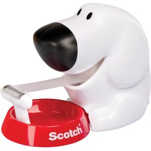 Scotch plakbandafroller hond