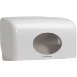 Toiletpapierdispenser KC Aquarius duo voor kleine rollen wit 6992