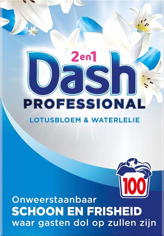 Dash Professional - 2in1 - Waspoeder - 5,5 KG - Lotus en Lily - 100 Wasbeurten