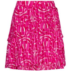 Lofty Manner SKIRT SAIGE PD31 312 Pink Swirl Print Roze