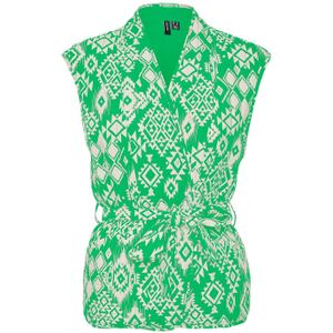 Vero Moda VMGEMA GABI VEST WVN BTQ 10300111 BRIGHT GREEN/GEMA Groen