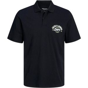 Jack & Jones JJELOGO POLO SS 2 COL SS24 12246692 Black Zwart