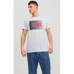 Jack & Jones JJECORP LOGO TEE PLAY SS O-NECK NOOS 12233999 WHITE Wit