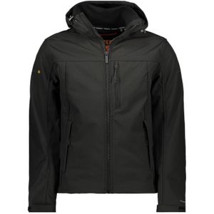 Superdry HOODED SOFT SHELL TREKKER JKT M5011838A 02A BLACK Zwart