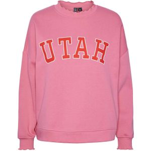 Pieces PCMALIAH LS PRINT SWEAT BC 17147858 Chateau Rose/UTAH Roze