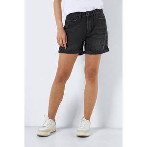 Noisy may NMSMILEY  NW DEST SHORTS VI061BL NO 27010865 BLACK DENIM Zwart