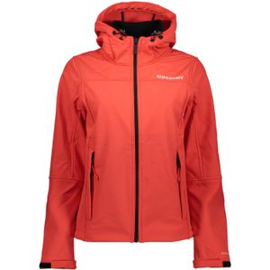 Superdry HOODED SOFTSHELL JACKET W5011713A SUNSET RED Rood