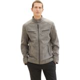 Tom Tailor SUEDINE BIKER JAS 1024298XX10 26306 Grijs