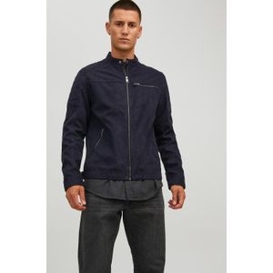 Jack & Jones JJEROCKY JACKET NOOS 12147218 Jet Black/Fake suede Zwart