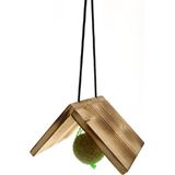 Vetbolhouder houten dakje
