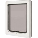 Dogmate Hondendeur 215 - Hondenluik - Wit - M - 35x29x4,5 cm
