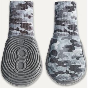 Gooeez Regular Printed Dog Boots (2-pack) 2XS Camo/Grey