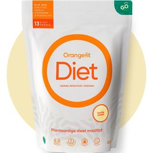 Orangefit Diet | Nr. 1 Consumentenbond | Plantaardige Afslankshake | Maaltijdvervanger | Maaltijdshakes | 850 gram | Vanille