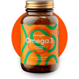 Orangefit Omega 3 | Vegan Algenolie | EPA En DHA | 60 Capsules