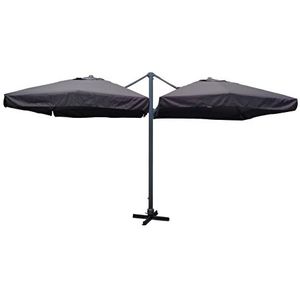 Paralux dubbele parasol zwart 300x400cm