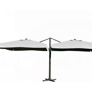 Paralux dubbele parasol wit 300x300cm