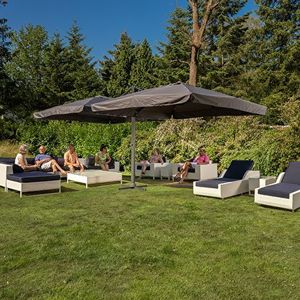 Paralux dubbele parasol black 300x300cm