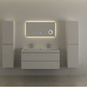 MirrorLink SMART rechthoekige badkamerspiegel 100x50x0.5 cm