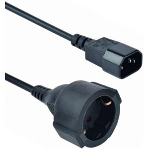 Gerätekabel C14 auf Schuko - Allteq