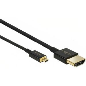 Delock - Dünnes Mikro-HDMI-auf-HDMI-Kabel - 2.0 - 4,5 m