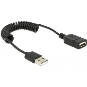 USB 2.0 Spiralverlängerungskabel - Delock