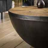 GM Salontafel Raft Robuust Hardhout Ø90cm Naturel