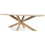 Eleonora Eettafel Nikki 240x100cm Naturel - Acaciahout