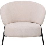 Fauteuil Jennie Beige - Stof/Metaal - Giga Meubel