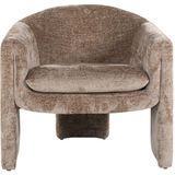 Richmond Fauteuil Charmaine Taupe Chenille Taupe - Polyester