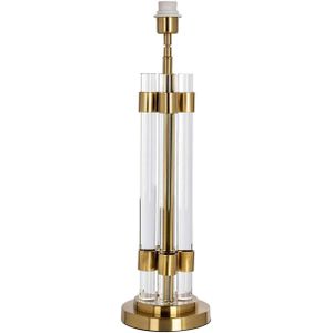 Richmond Tafellamp Syl Brushed Goud - IJzer/Glas - 18x18x65cm