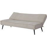 Slaapbank Mali Beige 180cm - Metaal/Stof - Giga Meubel