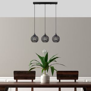 Arabic House Hanglamp Hay Metaal Zwart 3-Lichts